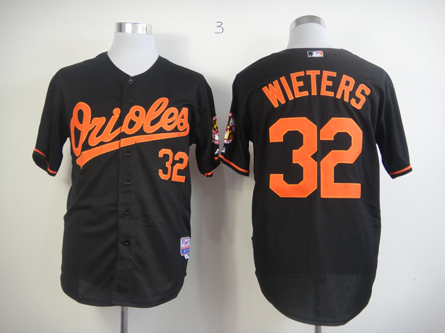 Men Baltimore Orioles #32 Wieters Black MLB Jerseys
